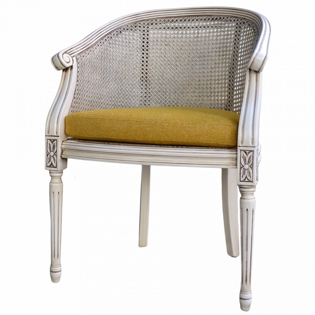 0310659-2.jpg SILLON CURVO REJILLA RF.150 BLANCO PATIN.TAPIZADO (SÓLO RECOGIDA EN TIENDA) - Imagen 1