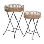 MESITA NATURAL/METAL RATAN 153291