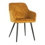 SILLA OCRE TEJIDO-METAL SALÓN 600049 (SÓLO RECOGIDA EN TIENDA)