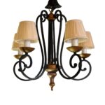 LAMPARA TECHO 15306UT5 C/P PLISADA BEIGE