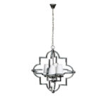 LAMPARA TECHO CROMO METAL 100482