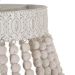 LAMPARA TECHO BLANCO ROZADO MADERA 100520 - Imagen 2