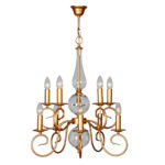 LAMPARA ALMA 10 LUCES DORADO PEQ. RF.1460 - Imagen 2