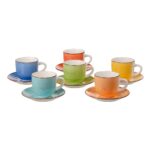 JUEGO TE SEIS PIEZAS MULTICOLOR STONE WARE 602863
