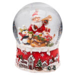 BOLA DE NIEVE PAPA NOEL CON MÚSICA 15X20CM