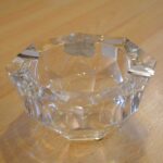 CENICERO CRISTAL BOL-DIAM FLETADO CON APLIQUES PLATA DE LEY - Imagen 2