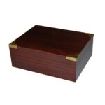 CAJA MADERA PARA PUROS HIGRÓMETRO Y HUMIDIFICADOR