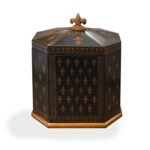 CAJA MADERA ALTA FLOR DE LYS 994/098/0/0