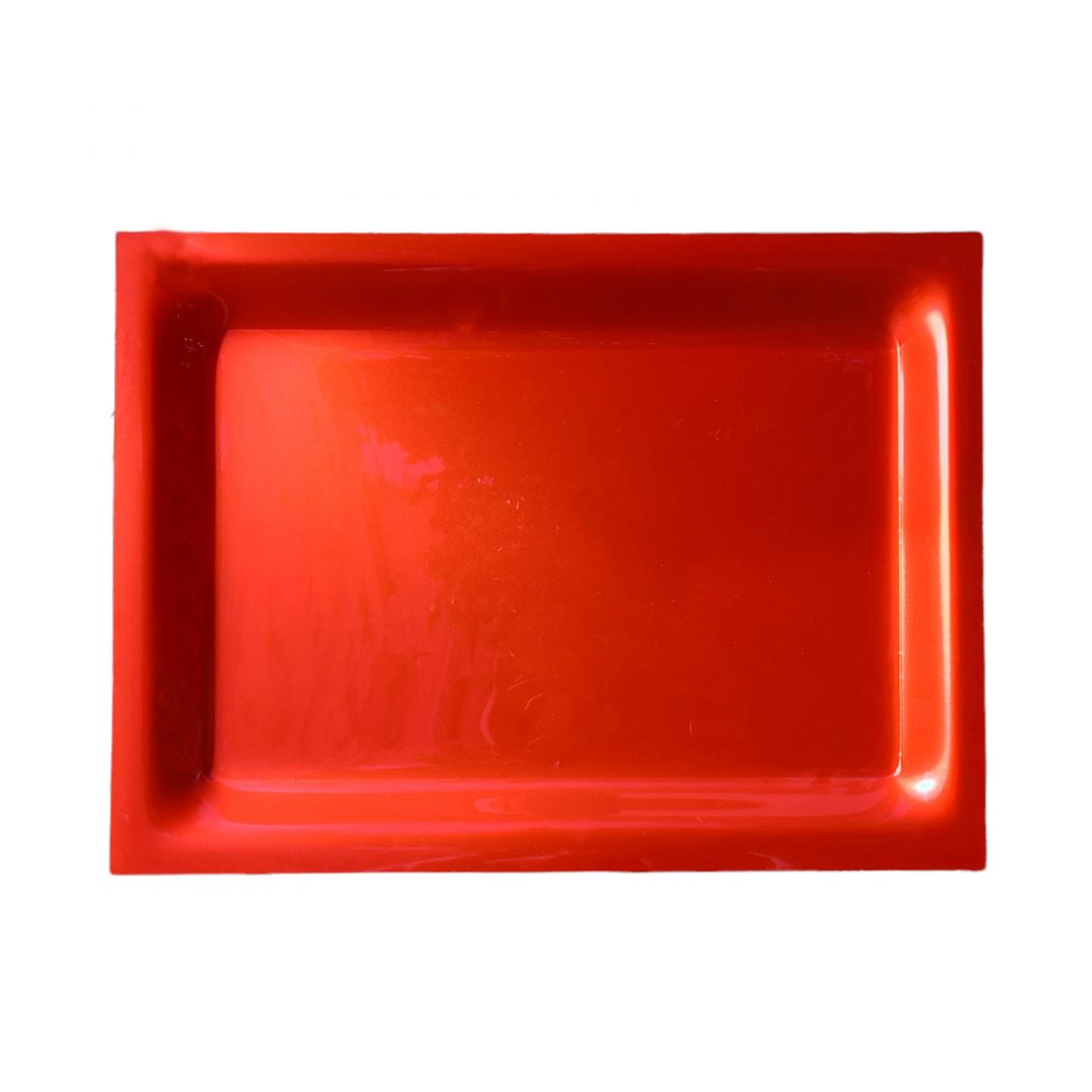 1013961-1.jpg BANDEJA RECTANGULAR METACRILATO MD. ROJA - Imagen 1