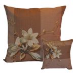 COJIN GOBELYNO FLORES F/MARRON C18247