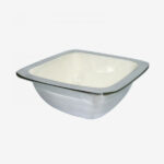 CUENCO APERITIVOS CUAD. BLANCO PLAT 2312032