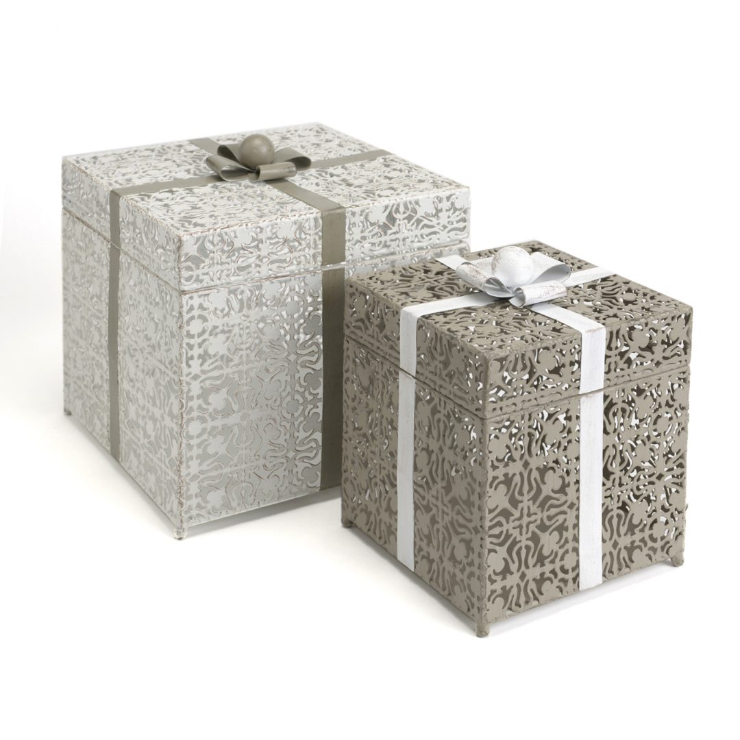 1016056-1.jpg SET DOS CAJAS REGALO METAL 116553 - Imagen 1