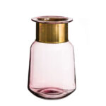 JARRON ORO LATON-ROSA CRISTAL 101161