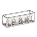 PORTAVELAS PLATA METAL 105849
