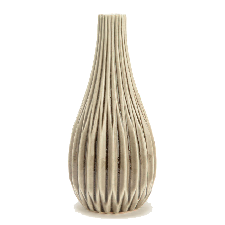 1016871-1.jpg JARRON SOLIFLOR CERAMICA SIMPLA GRIS 140925 - Imagen 1