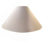 PANTALLA FORMA CHINA ALGODÓN BLANCO 35CM