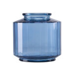 FLORERO CRISTAL STRIPE AZUL 188-6049.16