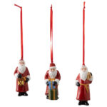 SET 3 ORNAMENTOS SANTA CLAUS 14-8331-6687