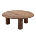 TABURETE REDONDO MADERA NATURAL PEQUEÑO - Imagen 2