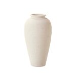 FLORERO CERAMICA BLANCA