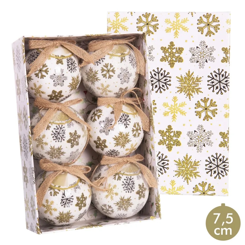 116385.jpg BOLAS SET 6 MEMORY COPOS NIEVE 116385 - Imagen 1
