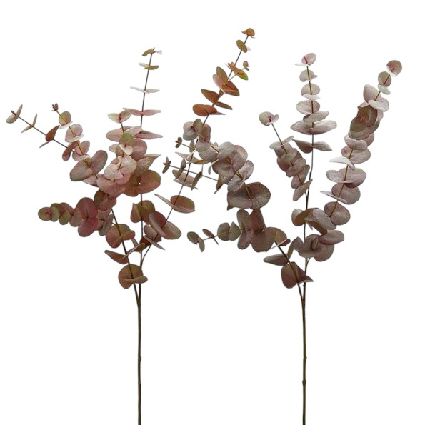 125.jpg RAMA EUCALIPTO MARRÓN- ROSA 96CM - Imagen 1