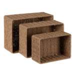 SET TRES CESTAS NATURAL CUERDA 153583
