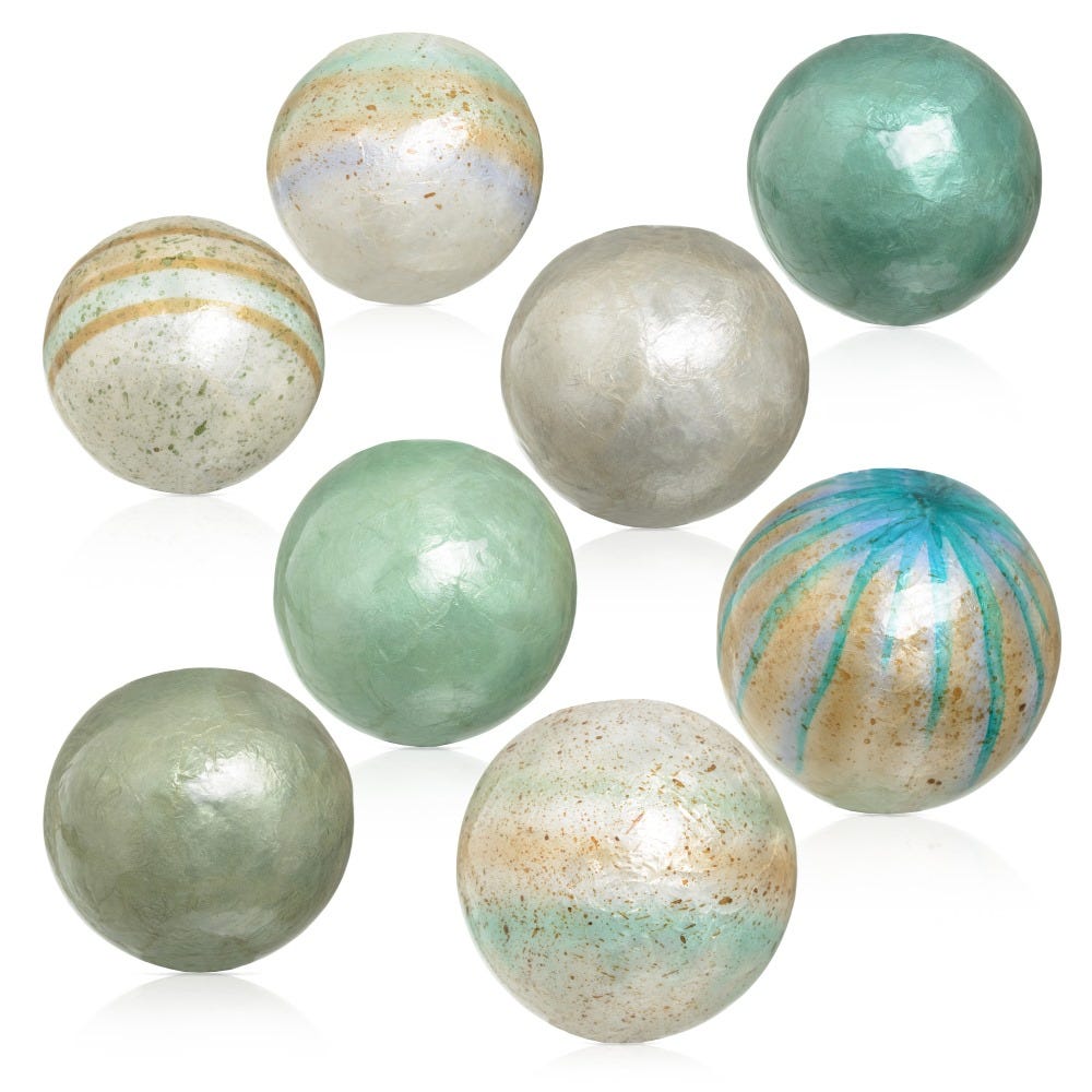 153754.jpg BOLA VERDE/MARRÓN CAPIZ 153754 (PRECIO POR UNIDAD) - Imagen 1