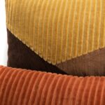 COJÍN LOFT VELOUR MARRÓN-TEJA - Imagen 2