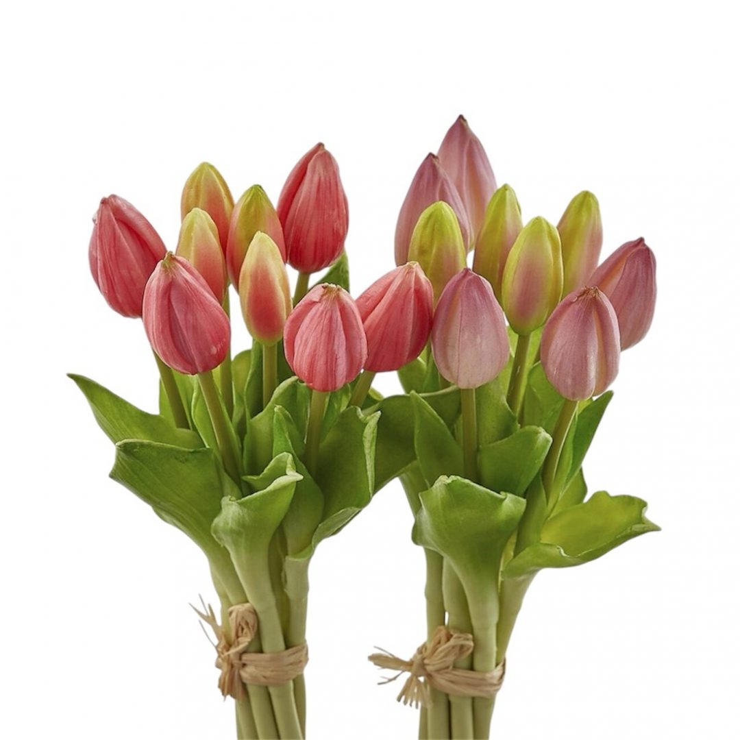 2115410d-2f77-4789-870d-4f84f9b8845a.jpg RAMILLETE TULIPAN MINI ROSA 29CM - Imagen 1