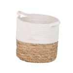 CESTA ALGODÓN BLANCO NATURAL PQ