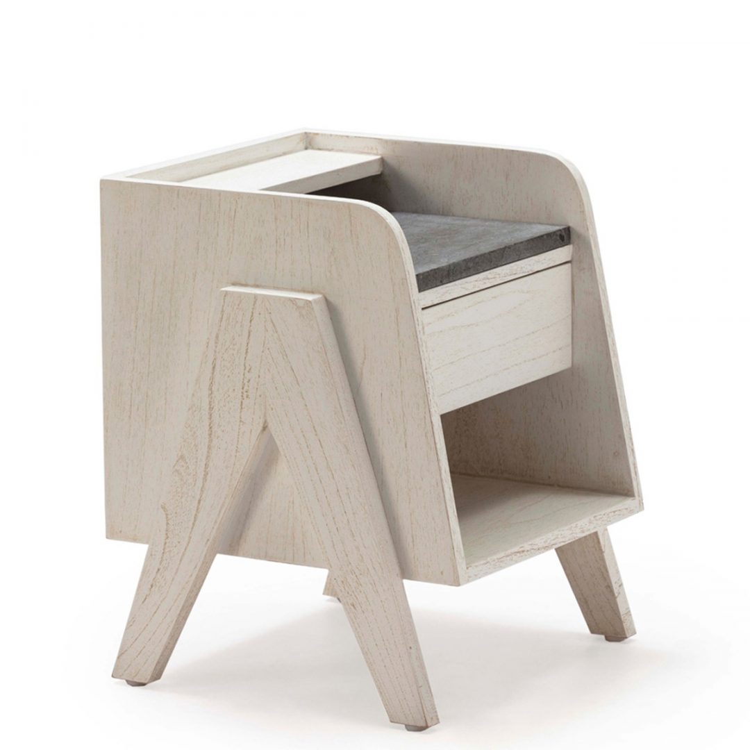 2651621-2.jpg MESITA DE NOCHE MADERA/ MÁRMOL - Imagen 1