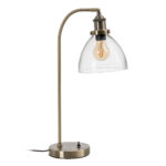 LÁMPARA/ FLEXO MESA ORO METAL-CRISTAL 602288