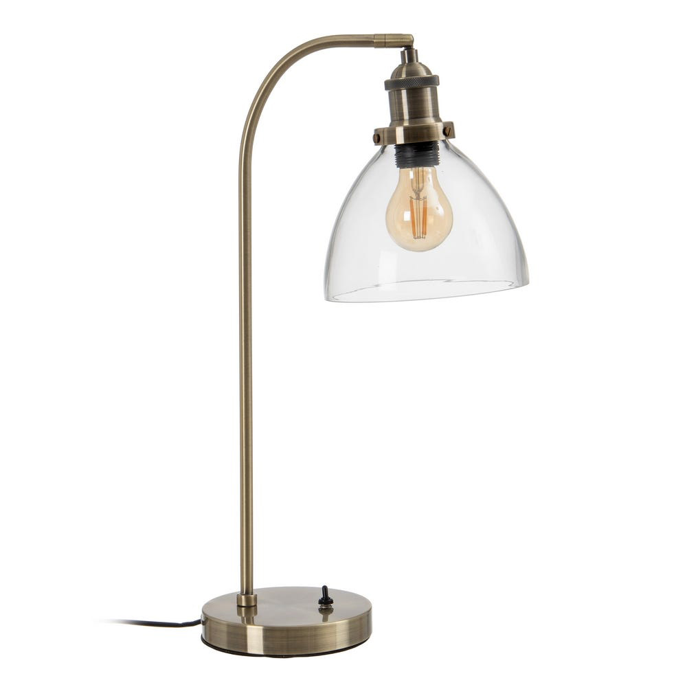602288-1.jpg LÁMPARA/ FLEXO MESA ORO METAL-CRISTAL 602288 - Imagen 1