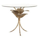 MESA AUXILIAR HOJAS CRISTAL