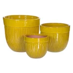 MACETERO AMARILLO CERÁMICA PEQUEÑO 603552 - Imagen 3
