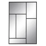 ESPEJO NEGRO METAL-CRISTAL