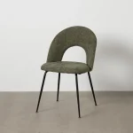 SILLA VERDE TEJIDO METAL CONTRACT - Imagen 2