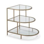 MESA AUXILIAR MTEAL CRISTAL DORADO