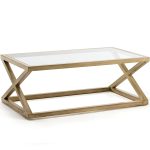 MESA DE CENTRO CRISTAL-MADERA BLANCO VELADO RF.75140/11