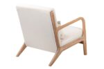 BUTACA MADERA NATURAL Y LINO BEIGE - Imagen 3