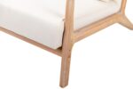 BUTACA MADERA NATURAL Y LINO BEIGE - Imagen 6