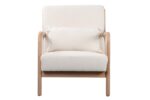 BUTACA MADERA NATURAL Y LINO BEIGE - Imagen 2