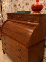 BUREAU KENDAL PIEL HABANA OLIVO GLASE - Imagen 3