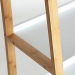 ESTANTERÍA BAMBÚ-BLANCO ESCALERA - Imagen 2