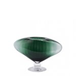 JARRÓN EDG BOMBATO RIGHE VERDE 30X20CM