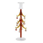 CANDELABRO ÁRBOL NAVIDAD DECORADO 32CM
