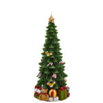 VELA ÁRBOL NAVIDAD DECORADO MEDIANA 22CM