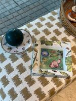 MINITARTERA HENRIETTE CON VELA RED. VERDE+ BANDEJA HENRIETTE FLORES - Imagen 2