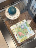 MINITARTERA HENRIETTE CON VELA RED. VERDE+ BANDEJA HENRIETTE FLORES - Imagen 3